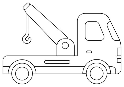 tow truck coloring page  printable coloring pages