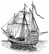 Columbus Maria Santa Ships Coloring Pages Ship Clipart Clip Nina Related Posts Source Color sketch template