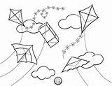 Coloring Kites Pages Squarespace Color Adventure sketch template