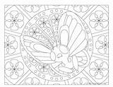 Pokemon Coloring Butterfree Adult Windingpathsart sketch template