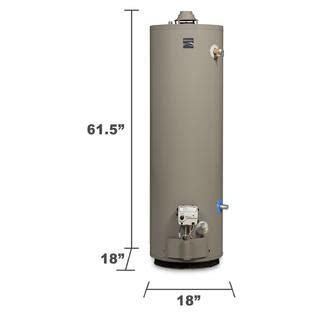 kenmore   gal mobile home naturalpropane gas water heater