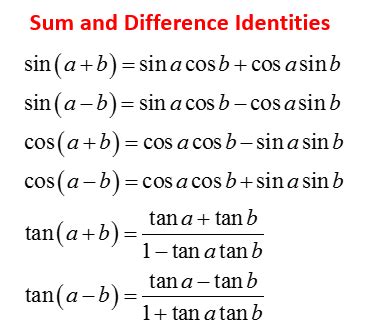 sum  difference formulas trig explained caitlyn  bowen