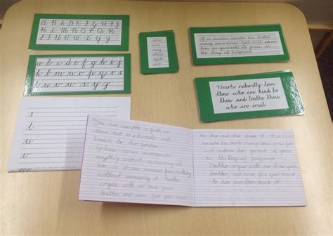 learning ark elementary montessori cursive writing set