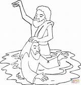 Bautismo Battesimo Taufe Chrzest Kolorowanka Jesu Jezusa Kolorowanki Ausmalbild Gesu Rysunek Baptism Rzece Gesù Giordano Fiume Rzeka Simboli sketch template