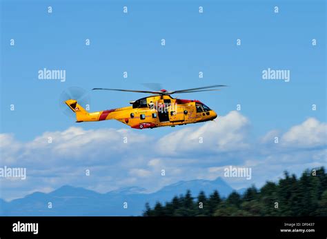 agusta westland ch  cormorant search  rescue helicopter  flight stock photo alamy