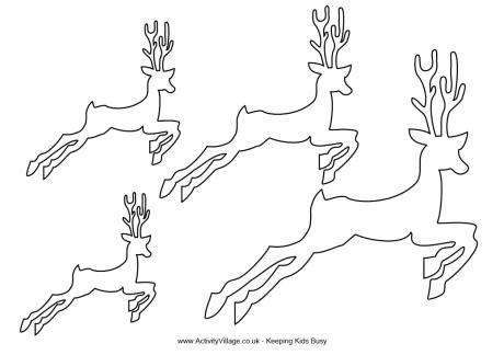 reindeer template  print