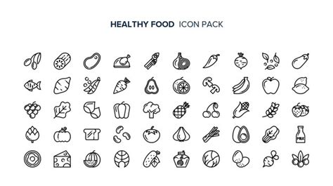 premium icon healthy food