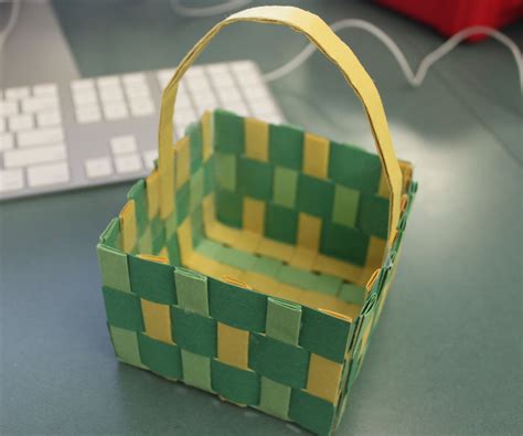 sturdy paper basket weaving  steps instructables