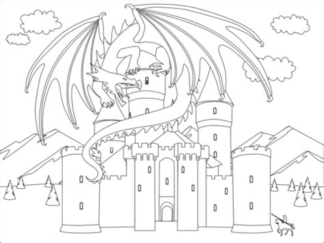 printable castle coloring pages printable templates