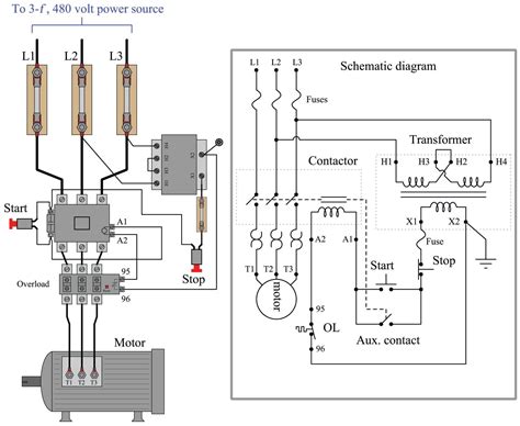 phase motor control circuit diagram  wiring diagram