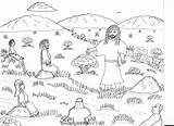 Coloring Pages Galilee Jesus Robin Near Great People Teaching sketch template