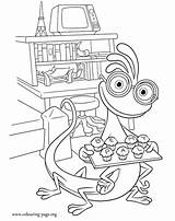 Coloring Monsters Pages University Randall Colouring Roommate Mike Inc Printable Desenho Mandala Popular Movie sketch template