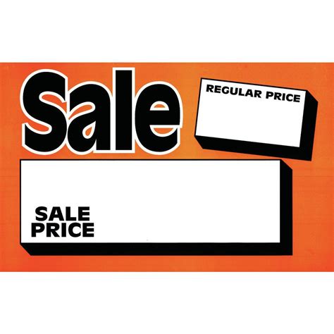 bright regular price sign cards