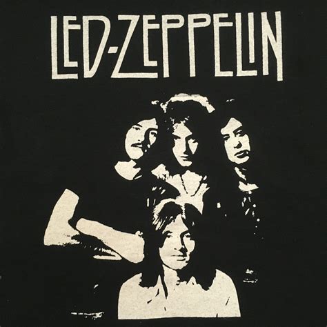 led zeppelin band t shirt wax trax records