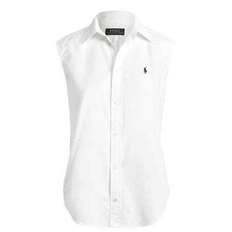 polo ralph lauren sleeveless shirt women blouses short sleeve