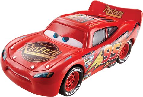 Disney Pixar Cars Determined Rayo Mcqueen Vehículo De Metal Mattel
