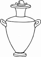 Clay Pot Outline Clipart sketch template