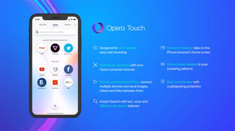 opera introduces opera touch and challenges safari on iphone