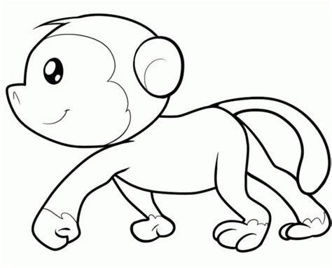 printable monkey coloring pages everfreecoloringcom