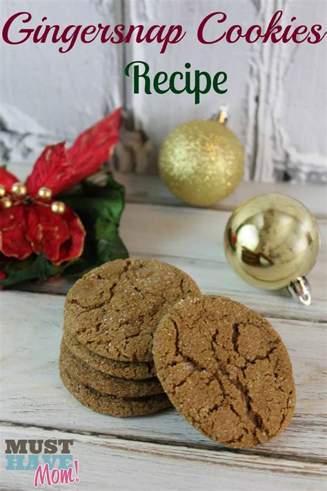 gingersnap cookies recipe   mom