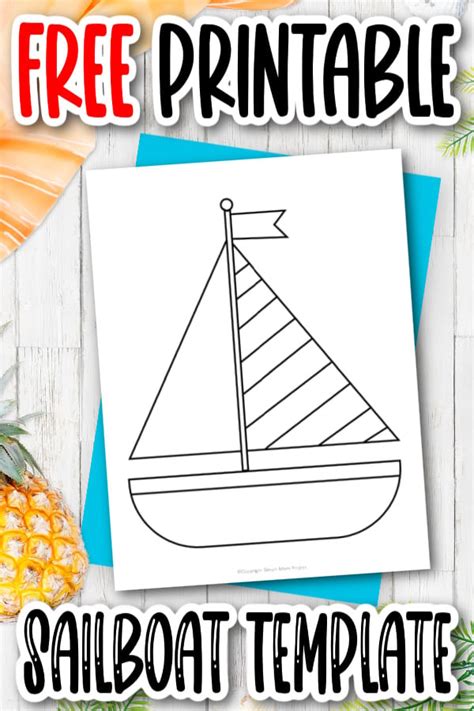 sailboat template printable