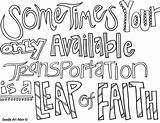 Faith Pages Coloring Transportation Leap Religious Doodles Sometimes Only Available sketch template