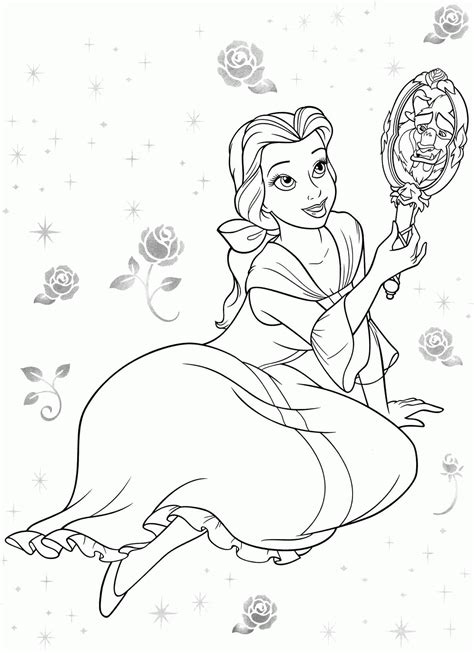 disney coloring pages belle   disney coloring pages