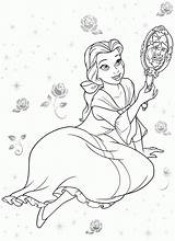 Coloring Belle Disney Pages Princess Beauty Library Popular Clipart Coloringhome Comments Line sketch template