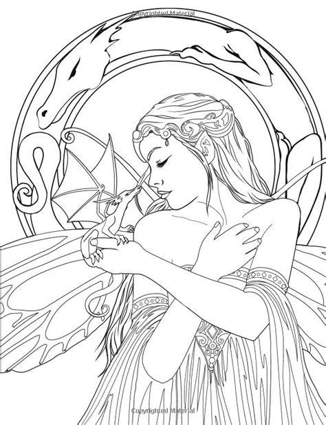 fairy art coloring book fantasy art coloring  selina volume
