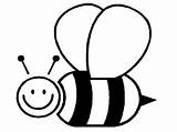 Bee Bumble Coloring Clip Clipart Bumblebee Printable Bees Pages sketch template