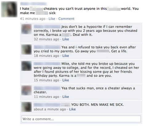 cheaters exposed by their partners in hilarious facebook status updates