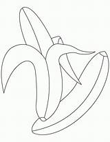 Coloring Pages Banana Kids Bananas Popular sketch template