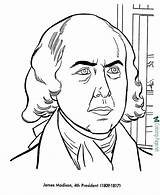 Madison James Coloring Pages Presidents President Printable Drawing Printables Usa Patriotic States Drawings American United Facts 4th Color Paintingvalley Printing sketch template