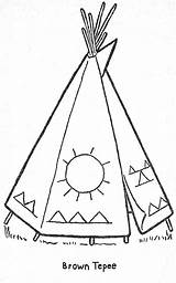 Coloring Teepee Printable Native Pages American Color Crafts Patterns Kids Colouring Templates Indian Drawing Embroidery Cabin Choose Board Parade Getcolorings sketch template