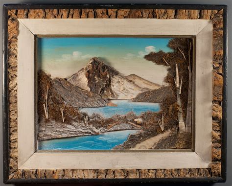 mid century japanese bark painting eclectibull