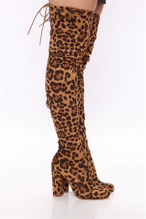 Pretty In Thigh High Boots Leopard Fashion Nova Shoes Fashion Nova