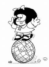 Mafalda Celebres Coloriage Dones Nuestros Bajo Pies Manthano Reves Aguja Inquieta sketch template