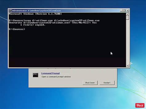 How To Reset Windows Local Admin Password Using Recovery