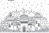 Mosque Adabi Ramadan sketch template