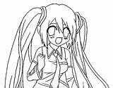 Miku Hatsune Vocaloid Colorear Coloritou Desenho Disegno Colouring Kasane Acolore Erwachsene Imagui Pngegg Traktor sketch template