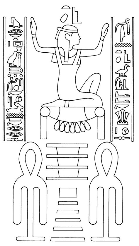 coloring page egypt ancient egyptian hieroglyphics ancient egyptian