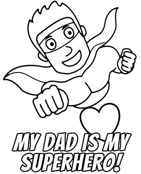 printable happy fathers day coloring card