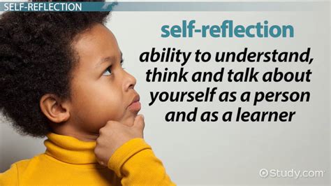 reflection  childhood definition strategies lesson studycom