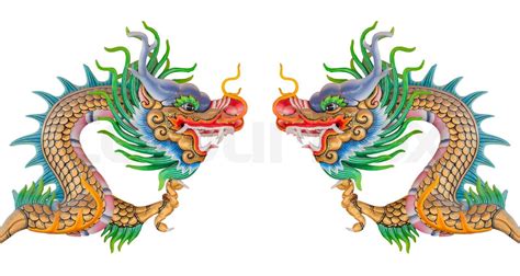 chinese dragon isolated stock image colourbox