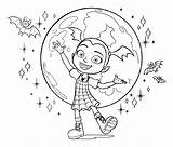 Vampirina Coloring Pages Friends sketch template