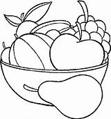 Para Coloring Frutas Pages Fruit Fruits Basket sketch template