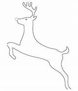 Reindeer sketch template