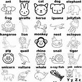 Coloring Pages Alphabet Animals Printable Print Animal Colouring Printables Color Kids Happy Sure Things Madewithhappy sketch template