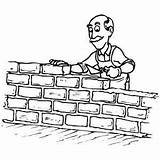 Wall Building Coloring Man Pages Brick Drawing Freeprintablecoloringpages Kids sketch template