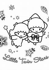 Coloring Pages Twins Twin Little Stars Getcolorings Getdrawings sketch template